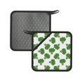 2PCS Pot Holders for Kitchen Bright broccoli cartoon funny Heat