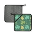 thumbnail image 1 of 2PCS Pot Holders for Kitchen - Heat Resistant Silicone Pot Holders with Hanging Loop, Grape leaf Non Slip Oven Hot Pads, Potholders for Decor Baking Cooking Kitchen, 1 of 6
