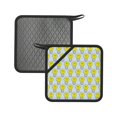 thumbnail image 1 of 2PCS Pot Holders for Kitchen - Heat Resistant Silicone Pot Holders with Hanging Loop, Light Bulb Pattern yellow Non Slip Oven Hot Pads, Potholders for Decor Baking Cooking Kitchen, 1 of 6