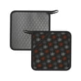 thumbnail image 1 of 2PCS Pot Holders for Kitchen - Heat Resistant Silicone Pot Holders with Hanging Loop, Spider Web Non Slip Oven Hot Pads, Potholders for Decor Baking Cooking Kitchen, 1 of 6