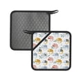 thumbnail image 2 of Frog  9  Oven Mitts Pot Holders Set Non-Slip Cooking Kitchen Gloves Washable Heat Resistant Oven Gloves For Microwave Bbq Baking Grilling 2 of 12