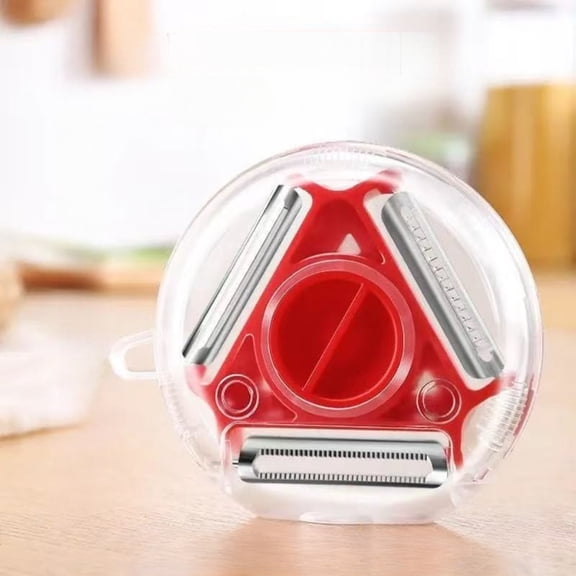 2PCS Potato Apple Vegetable Peelers for Kitchen, I and Y Peelers for Fruit Veggie Potatoes Carrot Cucumber Fruit Peeler, 3 in 1 Blade Spin Design With Julienne Function