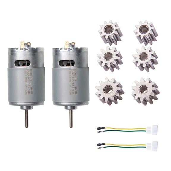 2PCS Powerful RS555 24V Electric Motor Easy Install For Kid Remote Control Car Replacement Motor All Terrain Ride On Toy