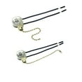 2PCS Practical Fan Switch Pull Chain Ceiling Fan Light Lamp Replacement