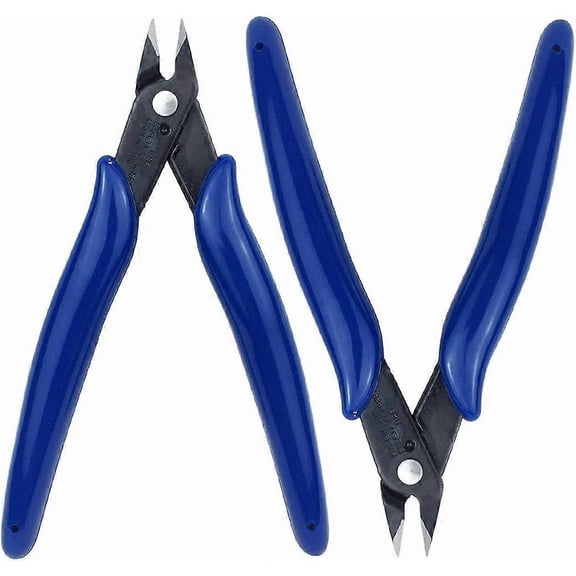 2PCS Precision Flush Cutting Side Cutters Micro Wire Cable Cutters Cutting Pliers for Crafts Jewelry Making Model Building