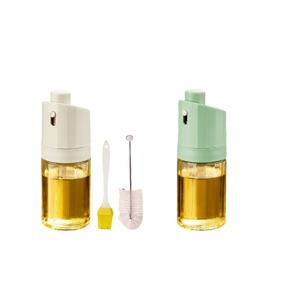 2PCS Press Oil Spray Bottle Duo - Great For Precise Cooking Control