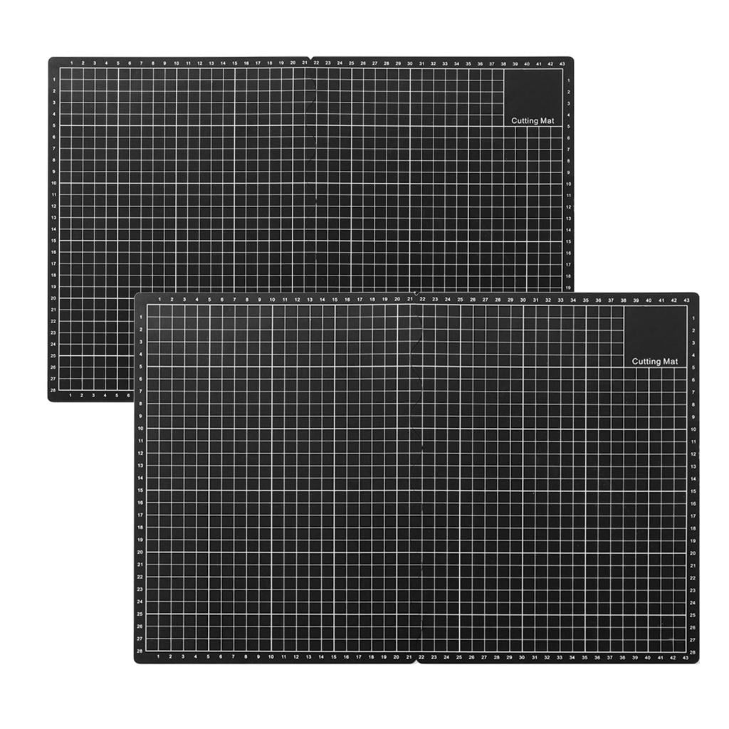 2PCS Professional Foldable Jewelry Cutting Mat Portable Cutting Pad PP Texture for Precisions Crafting Using