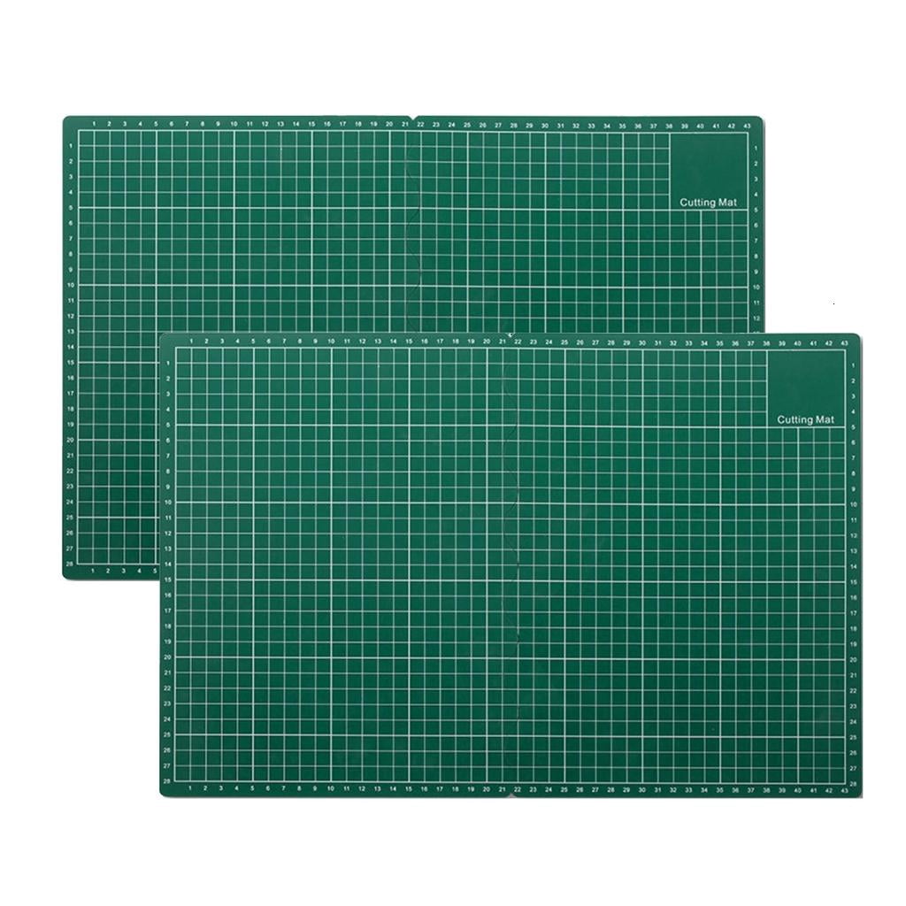 2PCS Professional Foldable Jewelry Cutting Mat Portable Cutting Pad PP Texture for Precisions Crafting Using