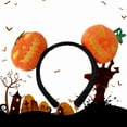 2PCS Pumpkin Doll Headband Halloween Cute Holiday Dress Up Props Funny