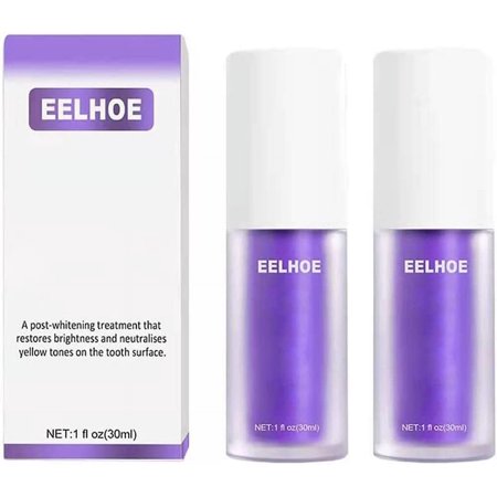 2PCS Purple Toothpaste for Teeth Whitening,Whitening Toothpaste for Teeth Cleaning
