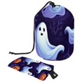 2PCS Purple spirit and Pumpkin Travel Cosmetic Bag Makeup Organizer