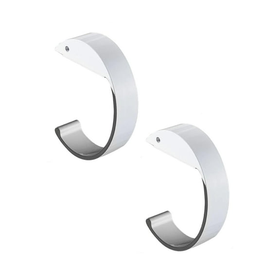 2PCS Purse Hook for Table C Shape Handbag Hanger Holder, Desk Hook for Hanging Bag, Heavy Duty Bag Hanger Ideal Purse Holder for Dining Tables, Desks, and More (White)