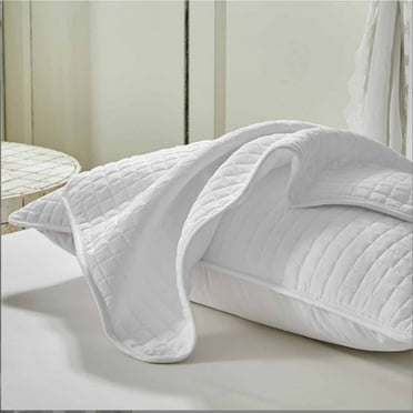 2PCS Queen Size Cotton Pillowcase,29"X19" Decorative Breathable Large Pillow Covers with Zipper,Isolation Pillow Cover Hotel Protective Cover,Friendly Household Pillowcase,Luxury Quilted Sham Covers