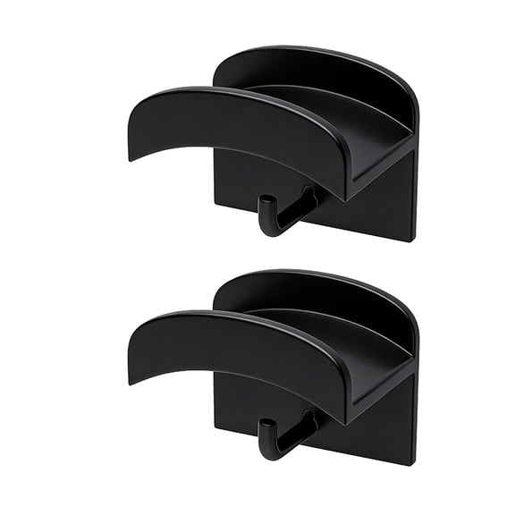 2PCS Quick Install Headphone Hanger Hook without Tools Required for Convenient Setups in Office or Home Environment
