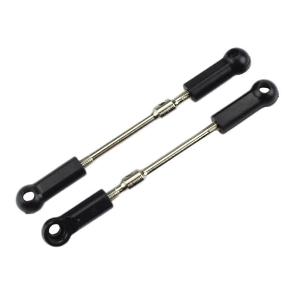 2PCS RC Metal Steering Linkage Servo Link, Pull Rod for Wltoys 104001 1/10 RC Car Upgraded Parts Accessories