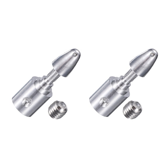 2PCS RC Plane Airplane Spinners, 3mm Fastening Propeller Adapter with 2 Machine Screws for Shaft Brushless Motor