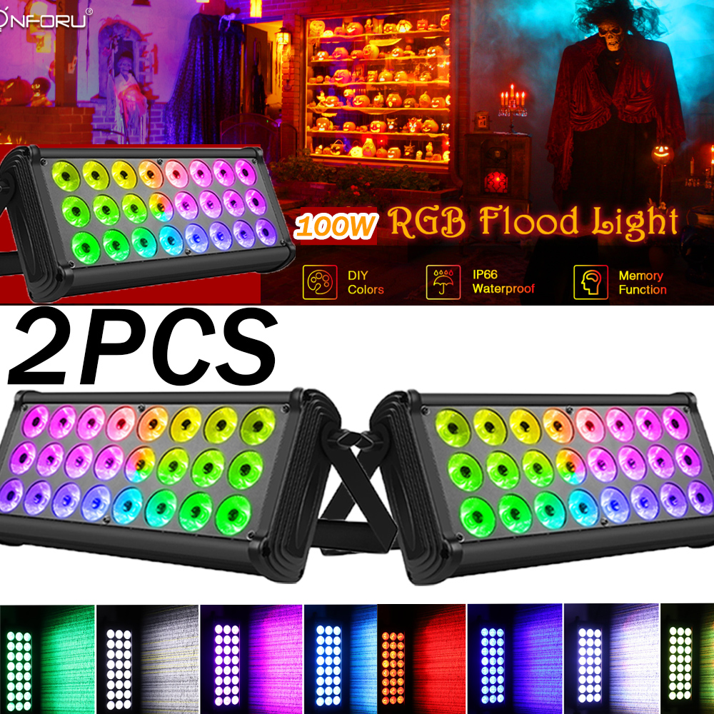 2PCS RGBW Fourinone LEDs Color Mixing Rainbow Effect Highlights