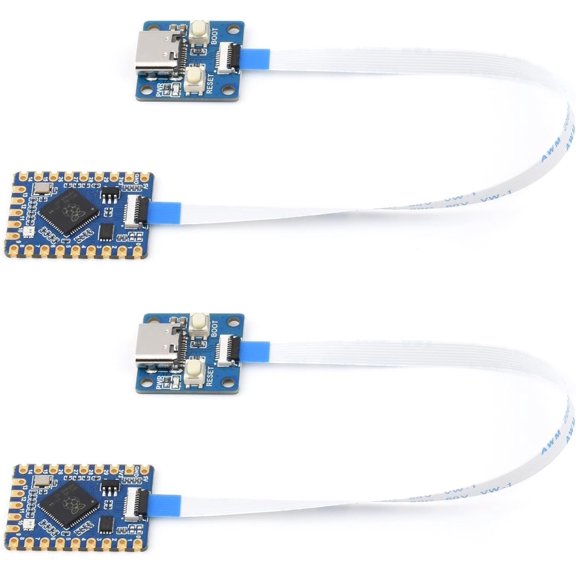 2PCS RP2040-Tiny Development Board, Microcontroller Development Board, Based On Official RP2040 Dual Core Processor, with USB Port Adapter