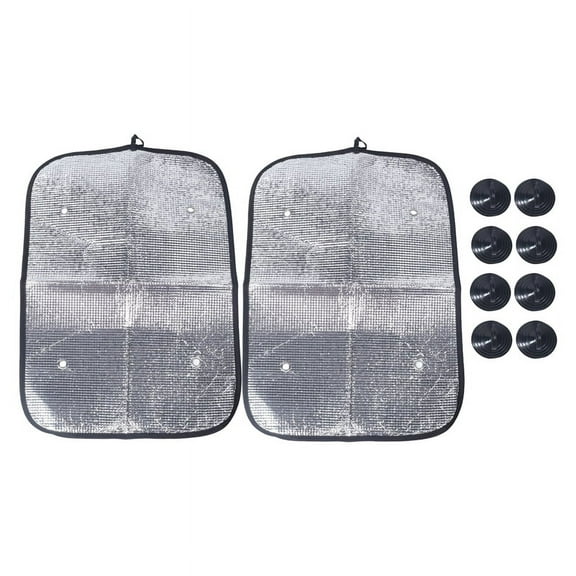 2PCS RV Door Window Shade Cover 15.7 x 23.6inch Double-Layer Sunshield for Travel Trailer Motorhome