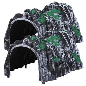 2PCS Realistic Stone Cave Tunnel For Model Train Set Plastic Tunnel Scene Accessories for Racing Cars And Tracks