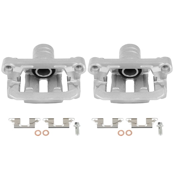 2PCS Rear Driver & Passenger Side Disc Brake Calipers (w/Bracket) 1 Piston 2005-2015 for Nissan for Xterra 4.0L 2009-2012 for Suzuki Equator 4.0L