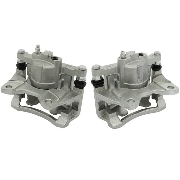2PCS Rear Driver & Passenger Side Disc Brake Calipers (w/Bracket) 1 Piston 2007-2011 for Dodge Nitro 3.7L 2018 for Jeep Wrangler JK 3.6L