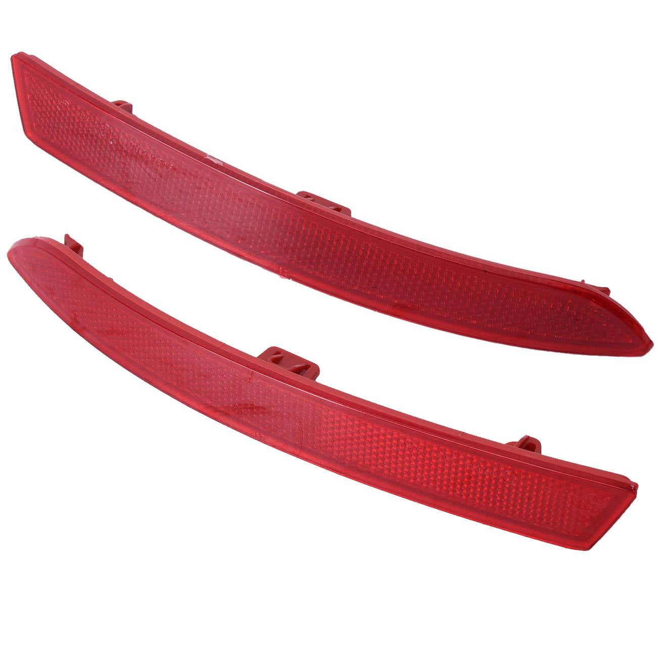 2PCS Rear Left and Right Red Reflectors for Enhanced Night Visibility ...