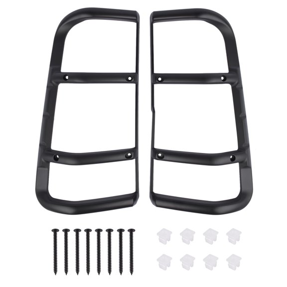 2PCS Rear Tail Light Lamp Guards STC53194 for Land Rover Discovery 1999-2004, Black Exterior Lighting Protection Covers, Rear Tail Lamp Housing Trim Accessories, 1 Pair Set