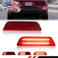 thumbnail image 1 of 2PCS Red Lens Rear Bumper Reflector Lights Tail Light Rear Light Brake Light Backup Lights Reverse Light Turn Signal Light With Red LED For 2019 2020 2021 2022 2023 Jeep Cherokee, 1 of 8