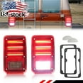 thumbnail image 1 of 2PCS Red Lens Rear Tail Light Rear Light Brake Light Backup Light Reverse Light Turn Signal Light With Red/White LED For 1978-1993 Dodge B100 B150 B200 B250 B300 Plymouth PB100 PB150 PB200 PB250, 1 of 8