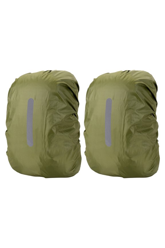 2PCS Reflective Backpack Rain Cover - Waterproof, Lightweight, for Outdoor Travel