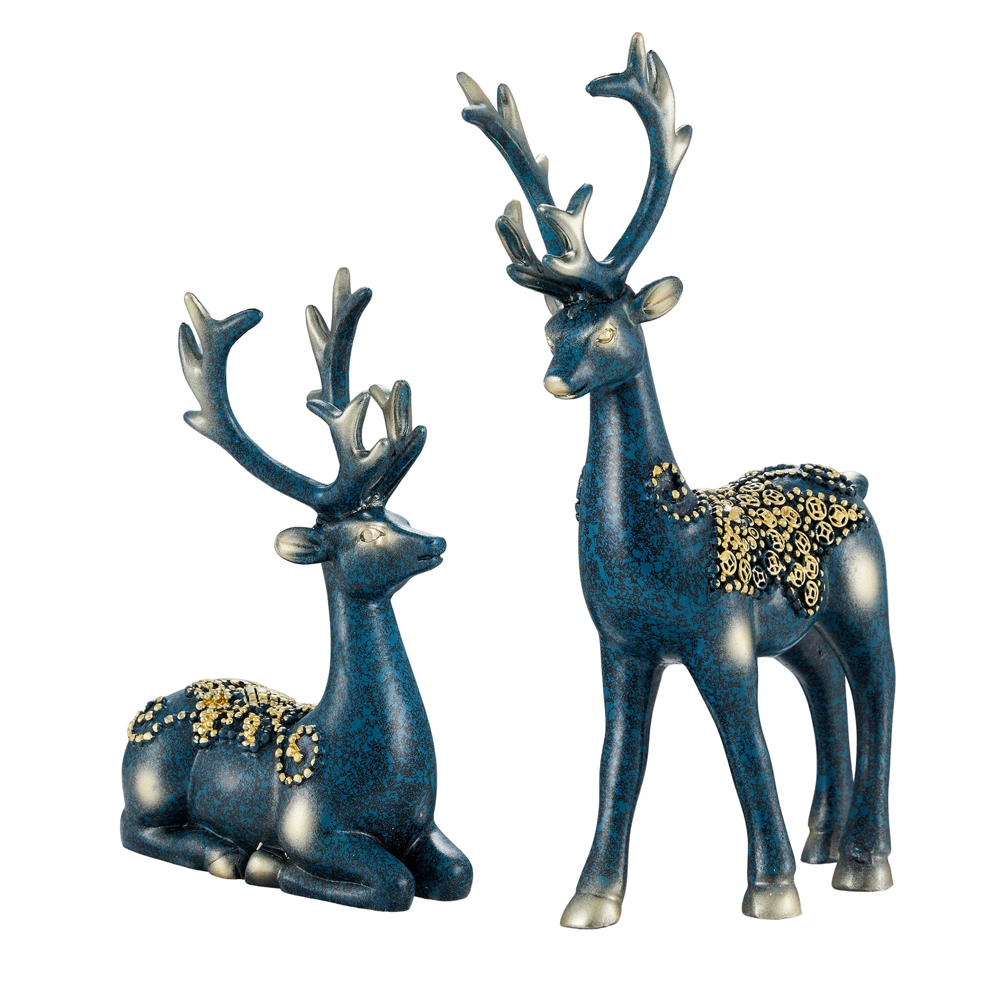  Arts and Crafts for Kids Ages 2-4 Table Reindeers Figurine  Statues Deluxe Christmas Deer Heavy Reindeers Ornaments for Home Decor  Accents Living Room Arts and Crafts for Kids Ages 8-12 (B