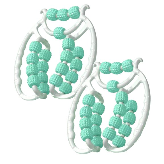 2PCS Relajador De Piernas, Relajador De Piernas Manual, Multifunctional Ring Roller, Roller for Arm Massage with Circular Clamps, Relieve Soreness Stiffness, Massage Roller Muscle Relaxer