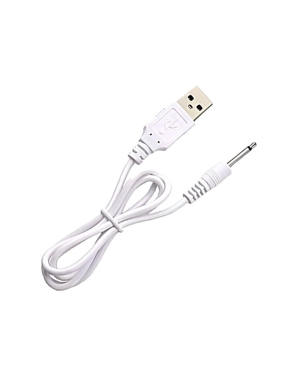 2PCS Replacement DC Charging Cable - 18mm USB Charger Cord - Fast Charging USB Charging Cable Jack - USB to DC 2.5mm Fast Charger Cord Adapter for Tracy's Dogg Wand Vibrating Massager