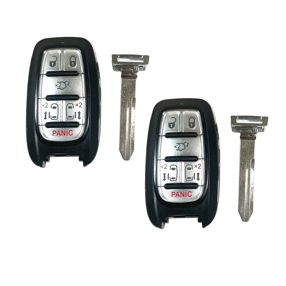 2PCS Replacement for 6 Button Proximity Smart Key 2017-2022 Chrysler Pacifica M3N-97395900