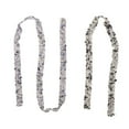 2PCS Resin Rhinestone Strips Ribbons Crystal Glitter Rhinestone Trim