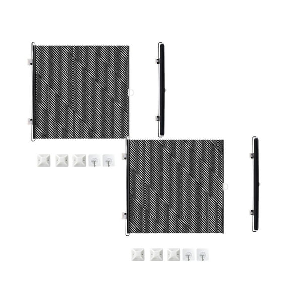 2PCS Retractable Doorstop For Home Use Expandable Pet Barrier Gate Lightweight Automatic Stopping Door Barrier Secure Pet Control No Drilling Doorways Hallway Stairs Pet door barrier board