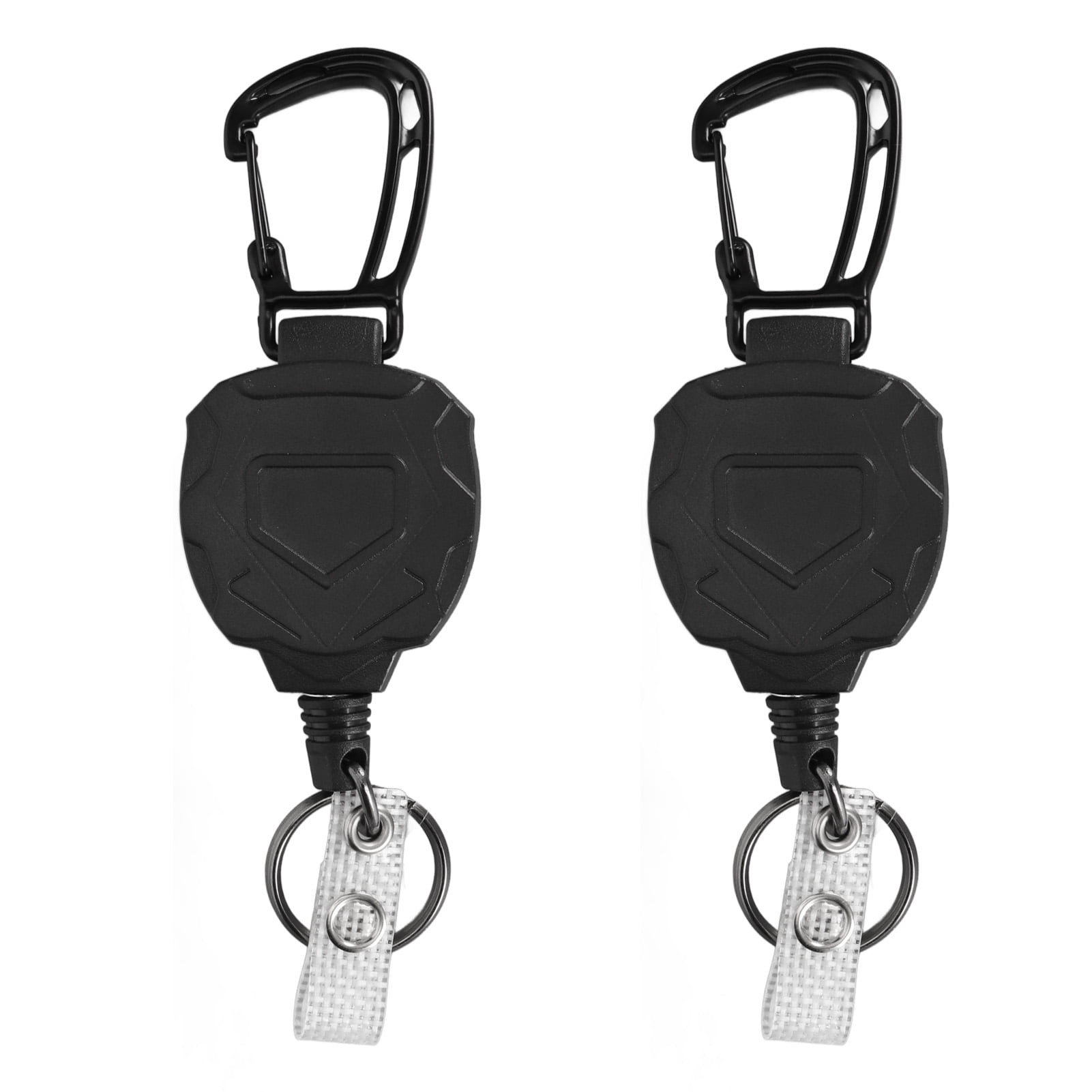 2PCS Retractable Keychain Magnetic Carabiner Belt Clip Key Ring with ...