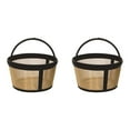 thumbnail image 1 of 2PCS Reusable Coffee Filters 4-5 Cup Stainless Steel Coffee Filter Baskets Coffee Maker Filters for Most Coffee Maker andBrewers, 1 of 7