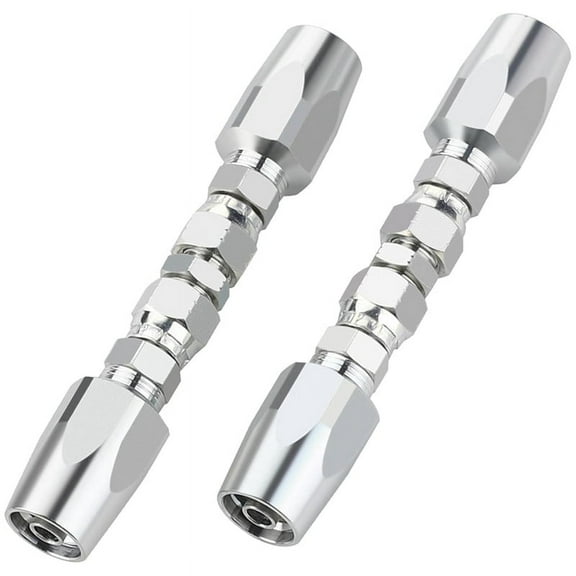 2PCS Reusable Hydraulic Fittings 3/8Inch ID Hydraulic Hose Field Repair Kit