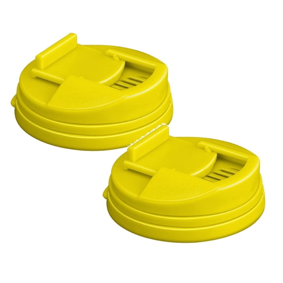 2PCS Reusable Plastic Beverage Can Lids, Universal Round Spill Proof Protector Caps for Standard Soda, Beer & Energy Drink Cans