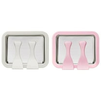 2PCS Rolled Ice Cream Maker Kit, At-Home Rolled Ice Cream Tray with 4 Scrapers, DIY Homemade Rolled Ice Cream Machine, Instant Easy Bake Ice Cream Maker for Kids, Families and Parties