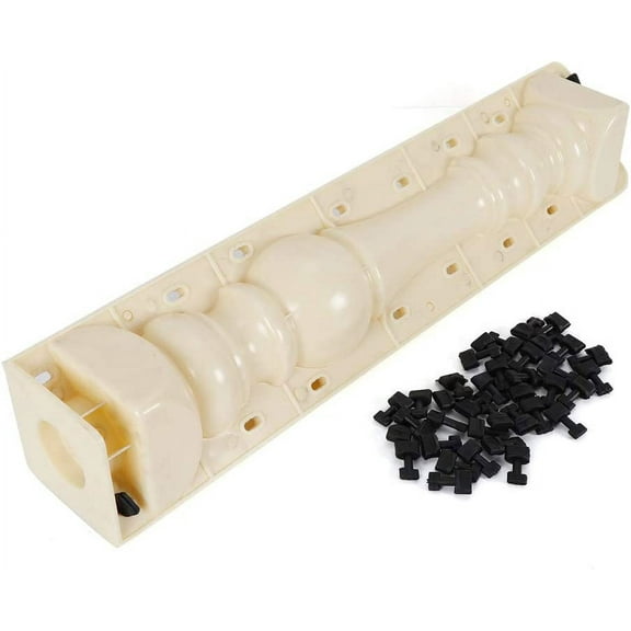 2PCS Roman Column Balustrade Molds, 27.6 Inch Concrete Plaster Molds for Balcony Railing, Fence, Garden, Pool, and Park - DIY Cement Casting Molds for Outdoor Decorations and Architectural Features