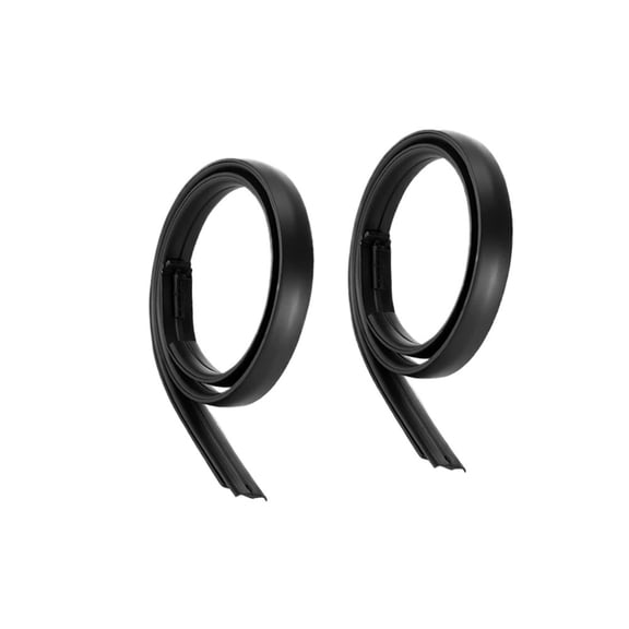 2PCS Roof Molding Drip Weatherstrips for Toyota Tundra Crewmax/Crew 2007-2020 Black Rubber Roof Moulding Trim Seal Kit