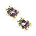2PCS Room Decor New Simulation Hyacinth Flower Decoration Candle Holder