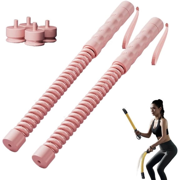 2PCS Ropeless Battle Rope,Adjustable Weight Battle Rope,Battle Ropes for Home Gym, Portable Exercise Ropes for Strength Training and Aerobic Exercise, Core Muscle Training