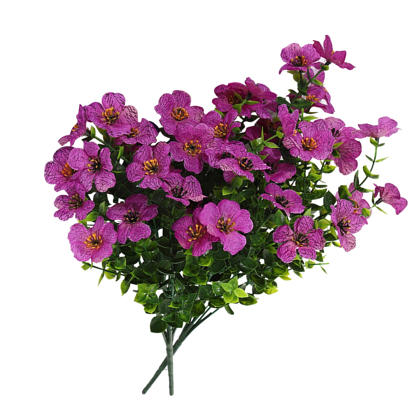 2PCS Rose Red Artificial Outdoor Flowers Silk Fake Daisy Romantic Fake Plants Stems for Garden, Pergola, or Outdoor Party Decor Outside