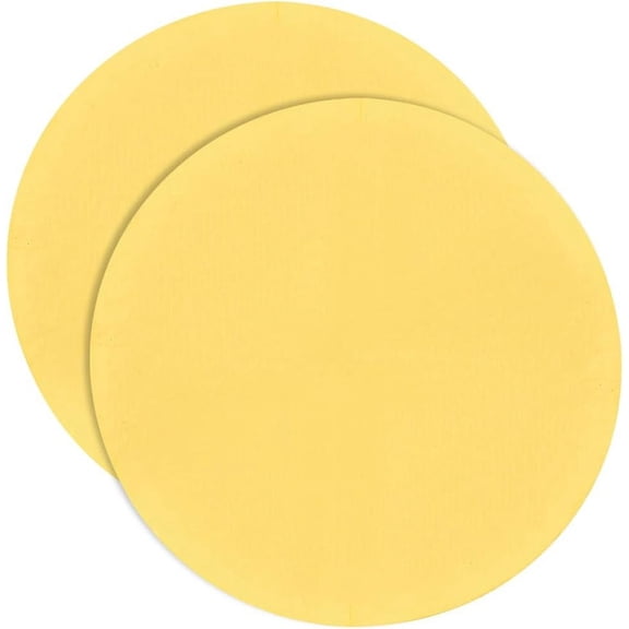 2PCS Round Clay Throwing Cloth 12.4inch Yellow Pottery Clay Throwing Pad
