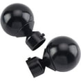 thumbnail image 1 of 2PCS Round Curtain Rod Finials Drapery Pole Ball End Black Replacement Decorative End Head Caps for 1”Home Office Curatins Rod Decor Supports(3.5x2.6inch) DIYDIY, 1 of 7