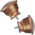 thumbnail image 1 of 2PCS Round Curtain Rod Finials Replacement Finials Drapery Pole Ball End Replacement Decorative End Head Caps, 1 of 8